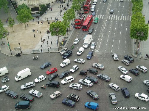 40337 crazy traffic at arc de triomphe paris france Worlds Worst Intersections & Traffic Jams